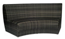 Woodard Genie Curved Armless Sofa, Default Title, Garden Chairs, Lounge Chairs, Genie, Wicker, Lounge Chairs, Curved, Outdoor