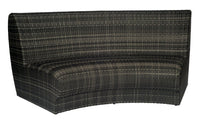 Woodard Genie Curved Armless Sofa, Default Title, Garden Chairs, Lounge Chairs, Genie, Wicker, Lounge Chairs, Curved, Outdoor
