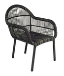 Woodard Cape Dining Armchair, Default Title, Garden Chairs, Dining Chairs, Wicker, Cape, Wicker, Curved, 4 Legs, Outdoor