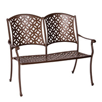 Woodard Casa Bench, Aged Teak, Garden Chairs, Benches, Metal, Casa, Aluminum, Curved, 4 Legs, Outdoor