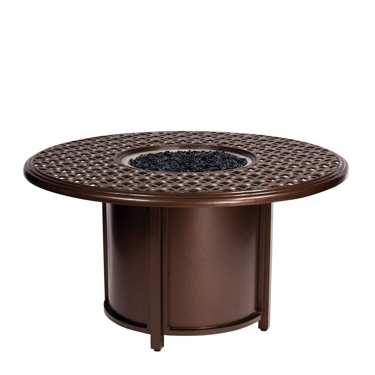 Woodard Casa Fire Round Chat Height Fire Table, Default Title, Casa, Aluminum, 