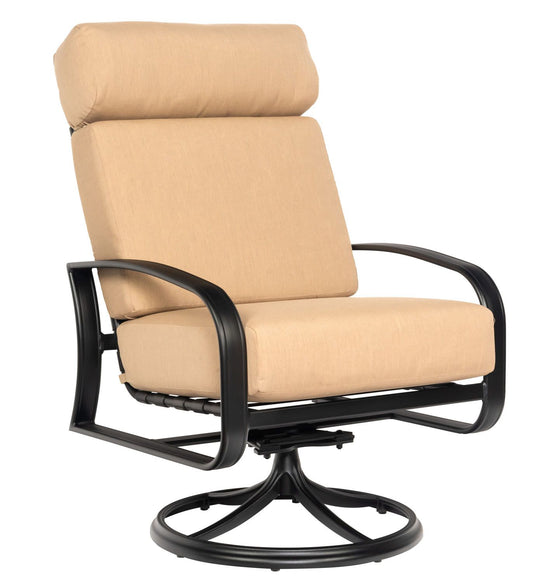Woodard Cayman Isle Cushion Swivel Rocking Lounge Chair