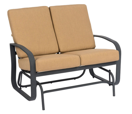 Woodard Cayman Isle Cushion Love Seat Glider