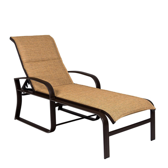 Woodard Cayman Isle Padded Sling Adjustable Chaise Lounge