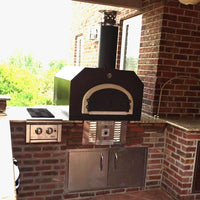 Chicago Brick CBO-750 Hybrid Countertop Commercial/Residential LP/NG in Copper/Silver Vein - 3K with Skirt