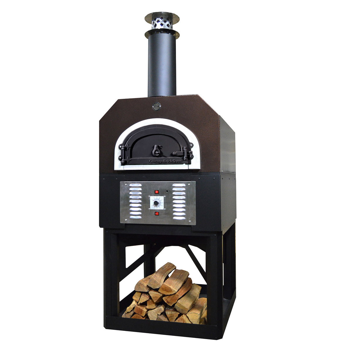 Chicago Brick CBO-750 Hybrid Commercia/Residentiall Stand:  (Pre-Assembled) Custom-Built Heavy-Duty Stand with Metal Insulating Hood and Gas Package for Commercial/Residential Applications