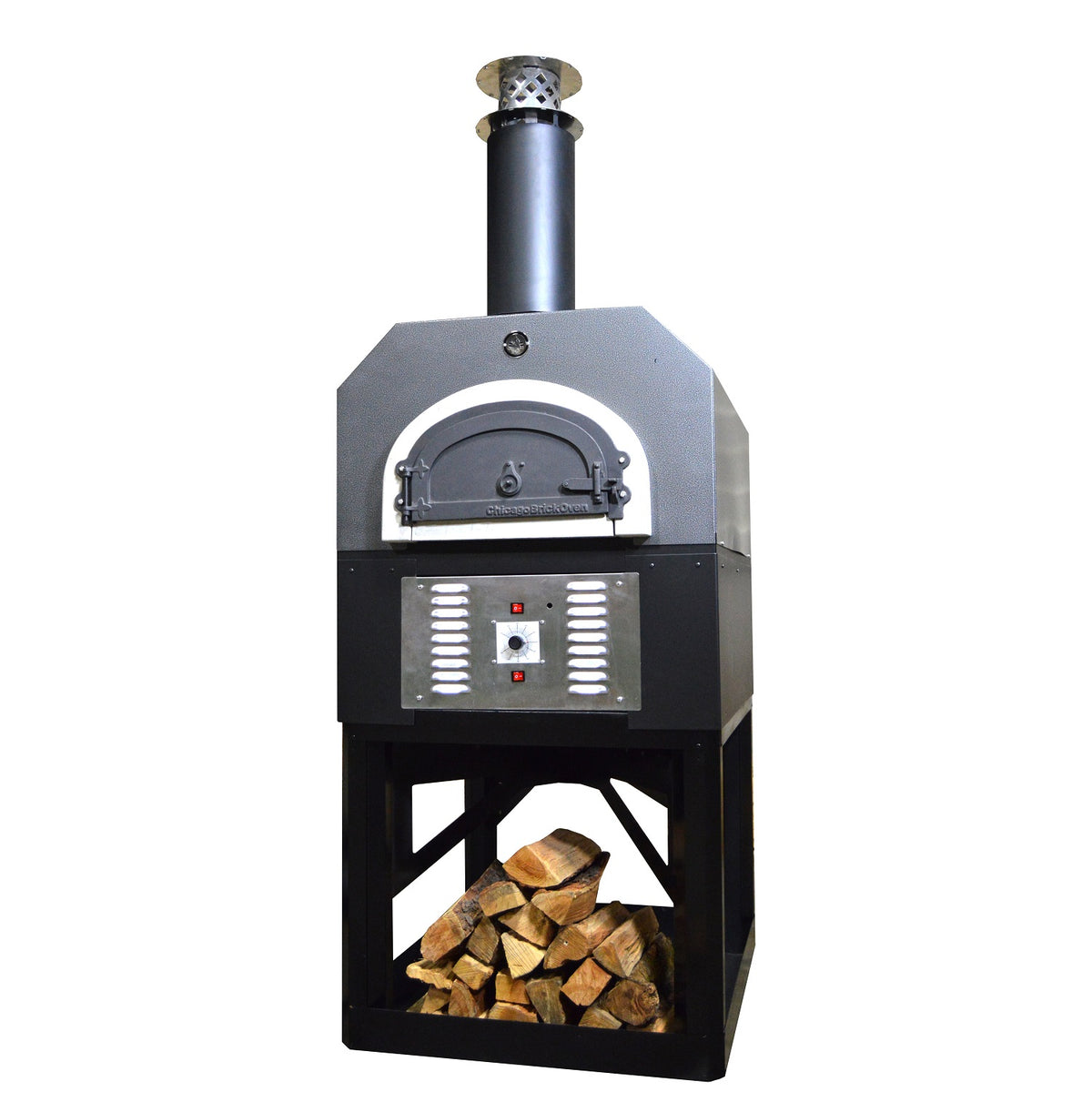 Chicago Brick CBO-750 Hybrid Commercia/Residentiall Stand:  (Pre-Assembled) Custom-Built Heavy-Duty Stand with Metal Insulating Hood and Gas Package for Commercial/Residential Applications