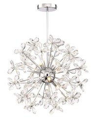 ZEEV Lightings Adelle Collections Chandelier, Chandelier, Chrome, Indoor