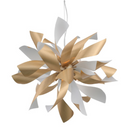 ZEEV Lighting Bloom Collections Chandelier, Chandelier, Brass, Indoor