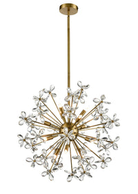 ZEEV Lighting Adelle Collections Chandelier, Chandelier, Brass, Indoor