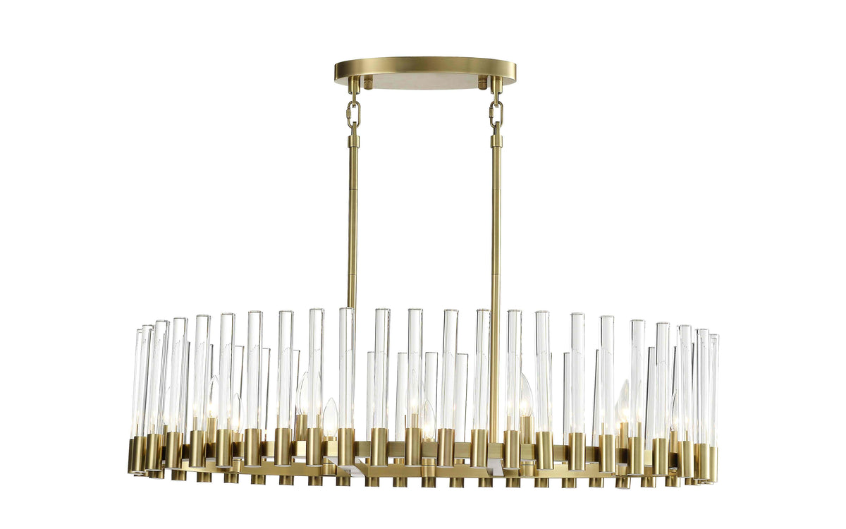 ZEEV Lighting Julian Collection Chandelier, Chandelier, Brass, Indoor