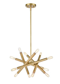 ZEEV Lighting Mandelorian Collection Chandelier, Chandelier, Brass, Indoor
