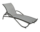 Woodard Tribeca Adjustable Chaise Lounge - Stackable, Aged Teak, Augustine Alloy (Grade A), Grade A Fabric, Garden Chairs, Chaises, Tribeca, Aluminum, Chaise Lounge, Curved, Outdoor