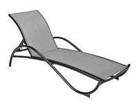 Woodard Tribeca Adjustable Chaise Lounge - Stackable, Aged Teak, Augustine Alloy (Grade A), Grade A Fabric, Garden Chairs, Chaises, Tribeca, Aluminum, Chaise Lounge, Curved, Outdoor