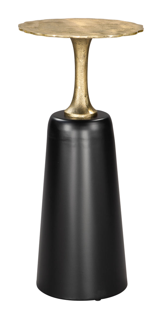 Black Drink Table – Zuo Modern Chenai Round Side Table