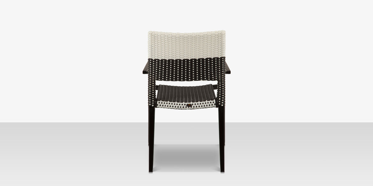 DecoScapes Chloe 23" Wicker Arm Dining Side Chair