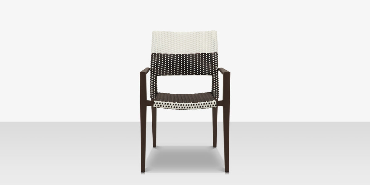 DecoScapes Chloe 23" Wicker Arm Dining Side Chair
