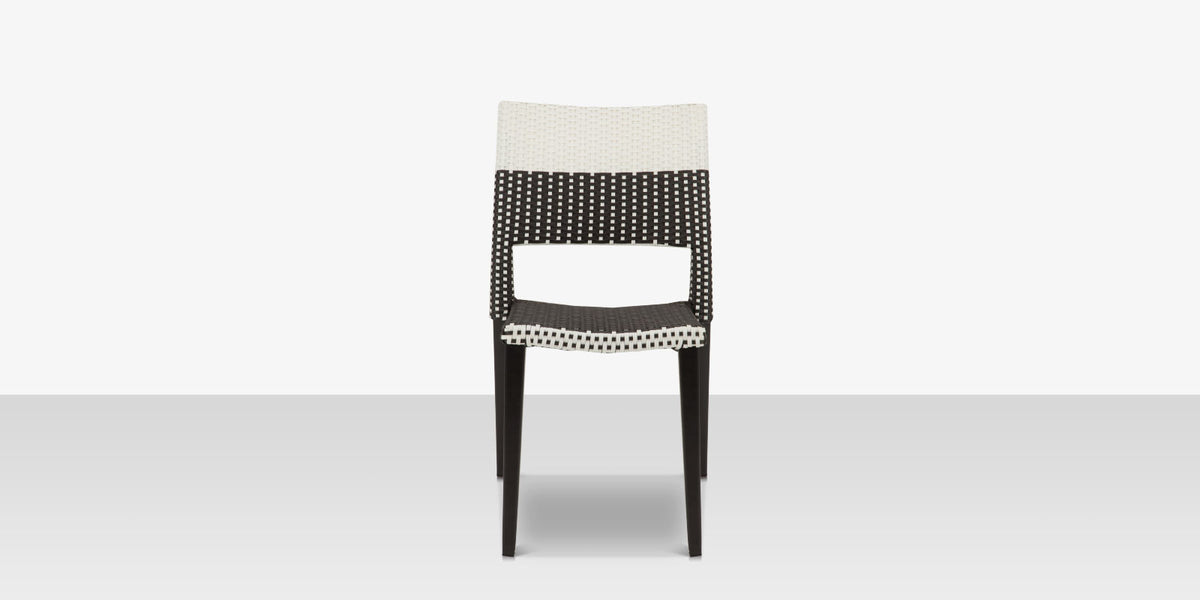 DecoScapes Chloe 20" Wicker Armless Dining Side Chair