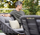 Cane-Line Strington Lounge Chair with Teak Frame - Sonnet Commercial