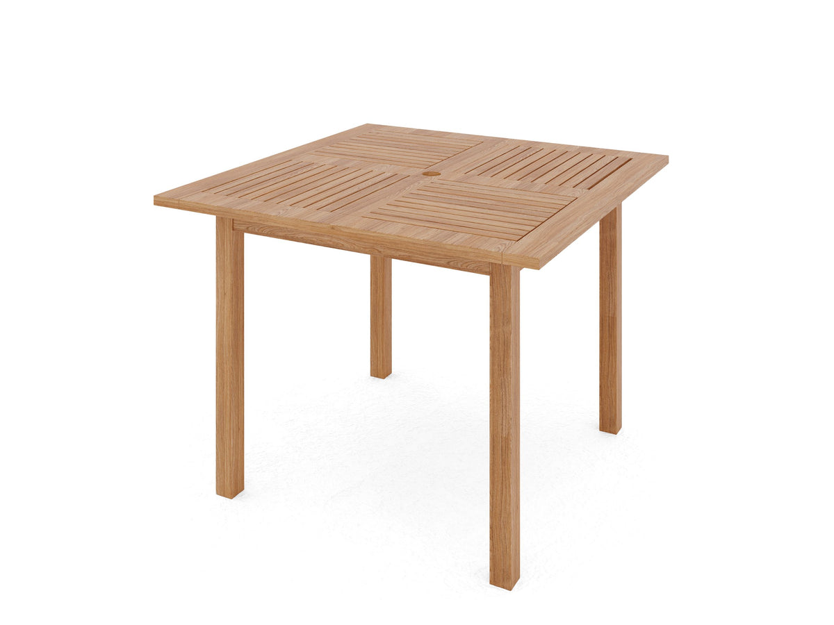 Curated MaisonFurniture Mathieu Square Teak Outdoor Dining Table