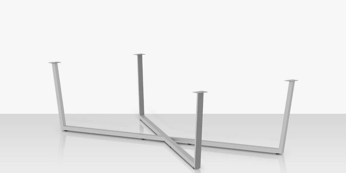 DecoScapes Contemporary Flat X Style Dining Table Base