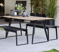 Cane-Line Copenhagen Dining Table with 32.67 Inches  Extension