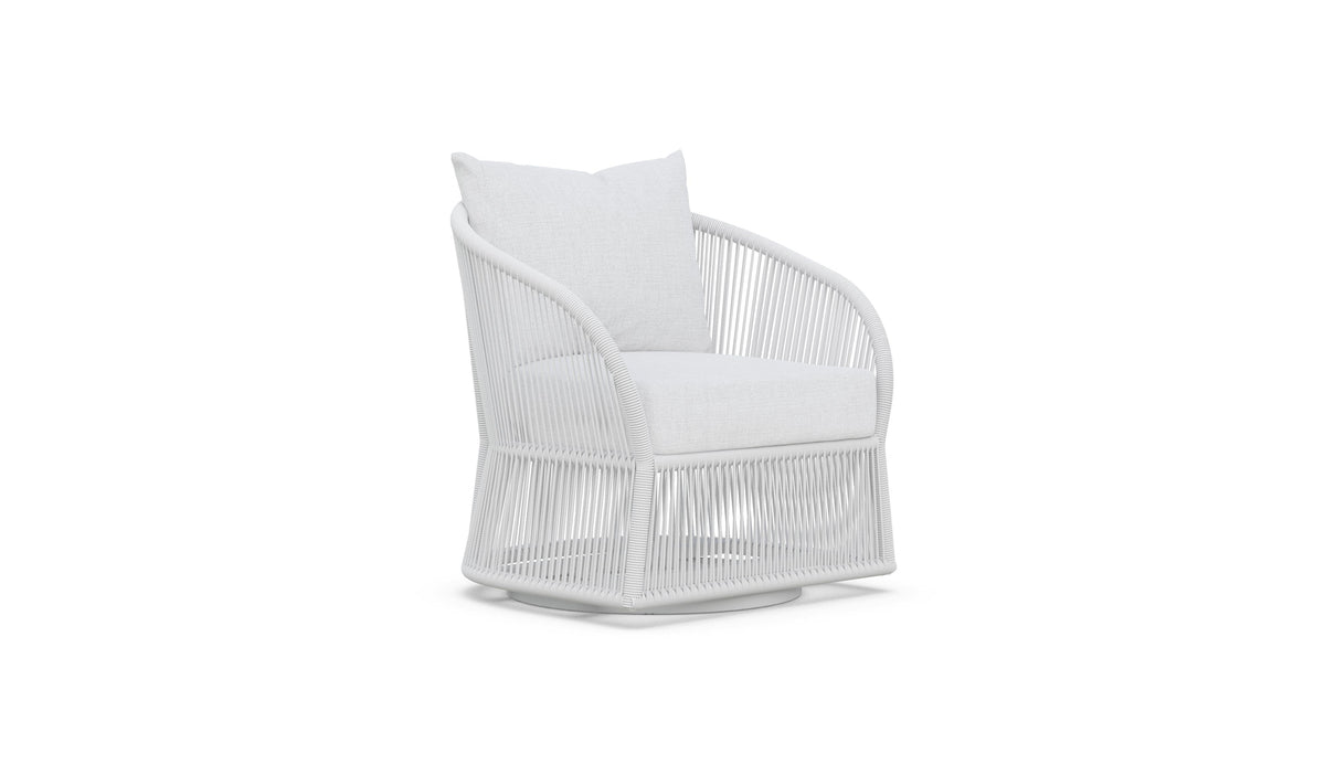 Azzurro Living Cape Town Swivel Club Chair + Polar Cushion