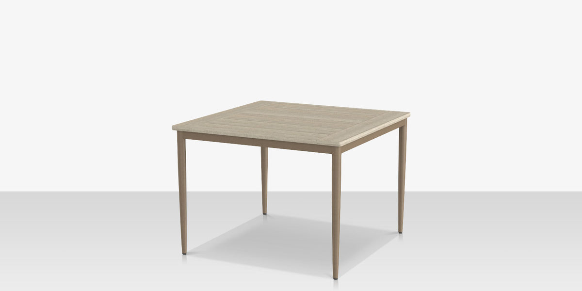 DecoScapes Danish Aluminum Square Dining Table