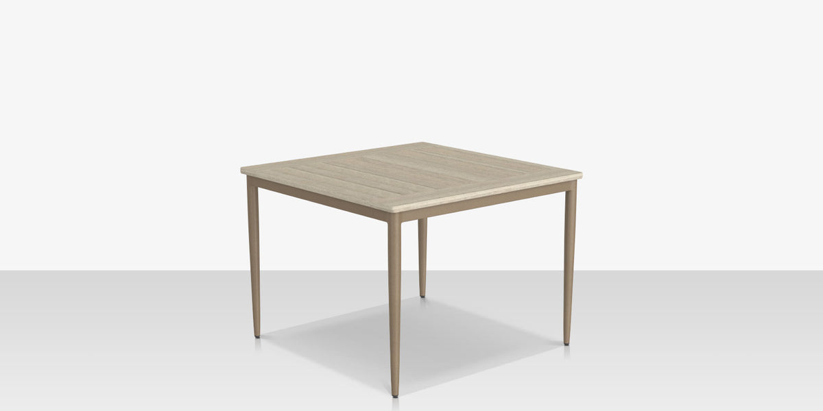 DecoScapes Danish Aluminum Square Dining Table