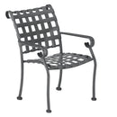 Woodard Et Cetera Ramsgate Dining Arm Chair - Stackable, Default Title, Garden Chairs, Dining Chairs, Et Cetera, Aluminum, Dining Chairs, Curved, Outdoor