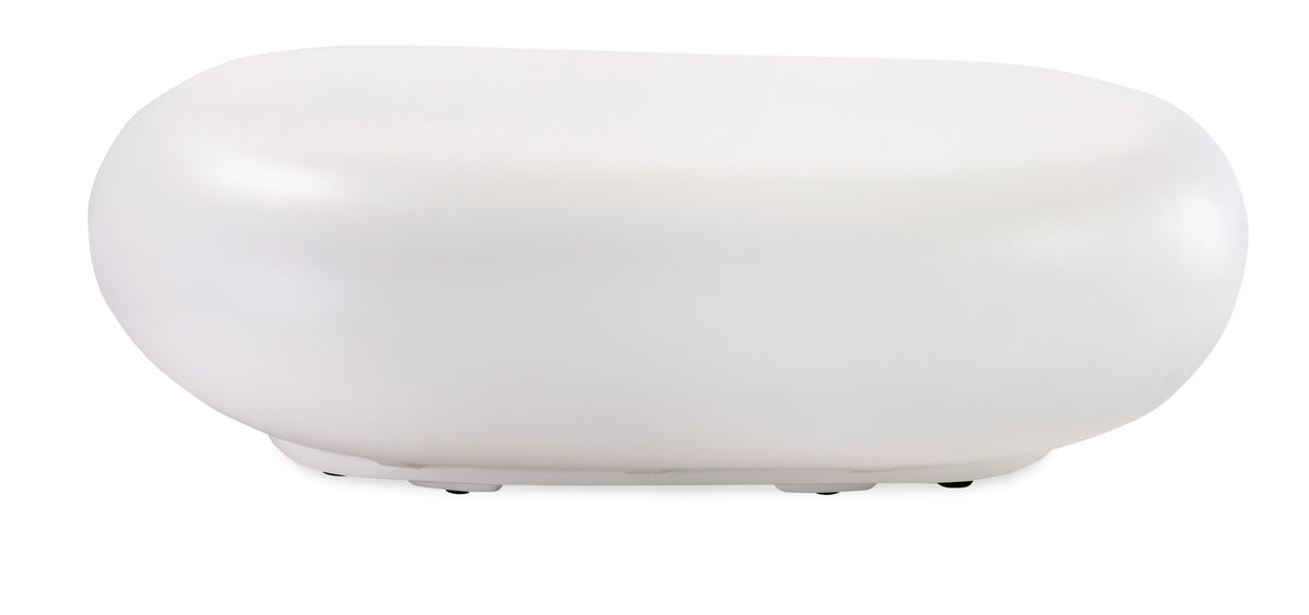 Sunset West Pebble Coffee Table - Gray / Bone
