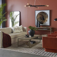 Sunpan Doncaster Coffee Table in Black / Smoke Grey