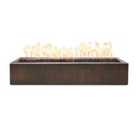 The Outdoor Plus Eaves Copper Fire Pit, 48", Liquid Propane, Low Voltage Electronic Ignition, Eaves, Metal, Outdoor