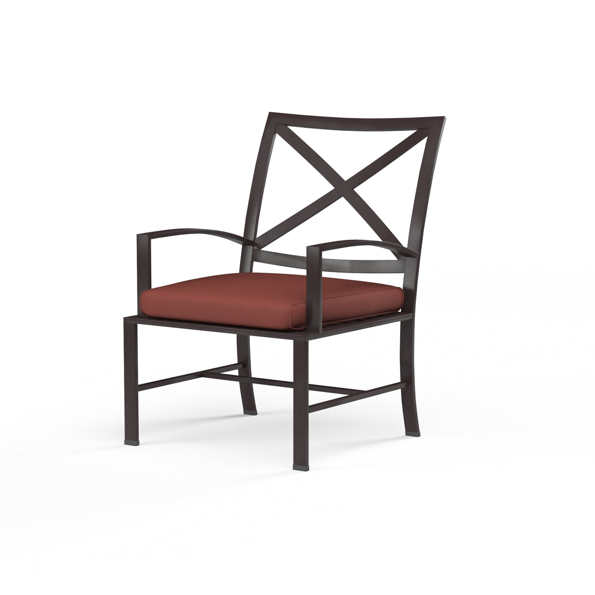 Sunset West La Jolla Aluminum Dining Chair with Cushion