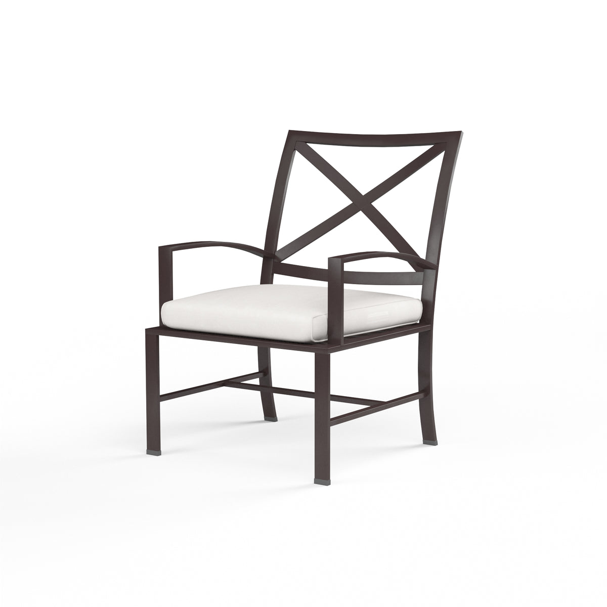 Sunset West La Jolla Aluminum Dining Chair with Cushion