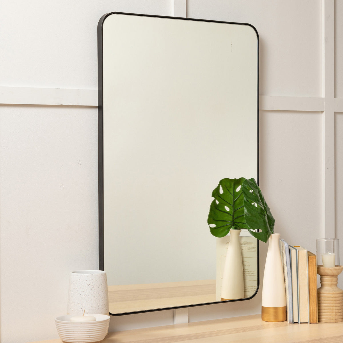 Cooper Classics Franco Black Metal Mirror