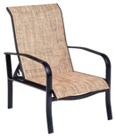 Woodard Fremont Sling Adjustable Lounge Chair, Aged Teak, Augustine Alloy (Grade A), Grade A Fabric, Garden Chairs, Lounge Chairs, Fremont, Aluminum, Lounge Chairs, Curved, Outdoor