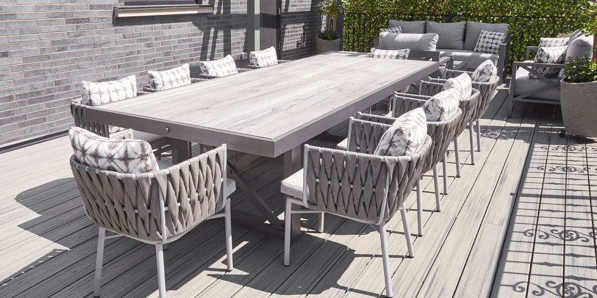DecoScapes Contemporary Square X Style Dining Table Base