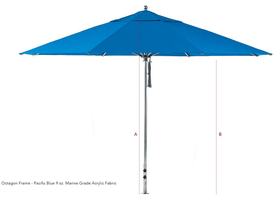 BFM Seating G-Series 10' Square Frame 2" Pole in Fiberglass or Aluminum
