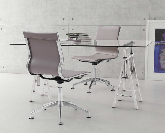 Taupe Conference Chair – Zuo Modern Glider Office Chair