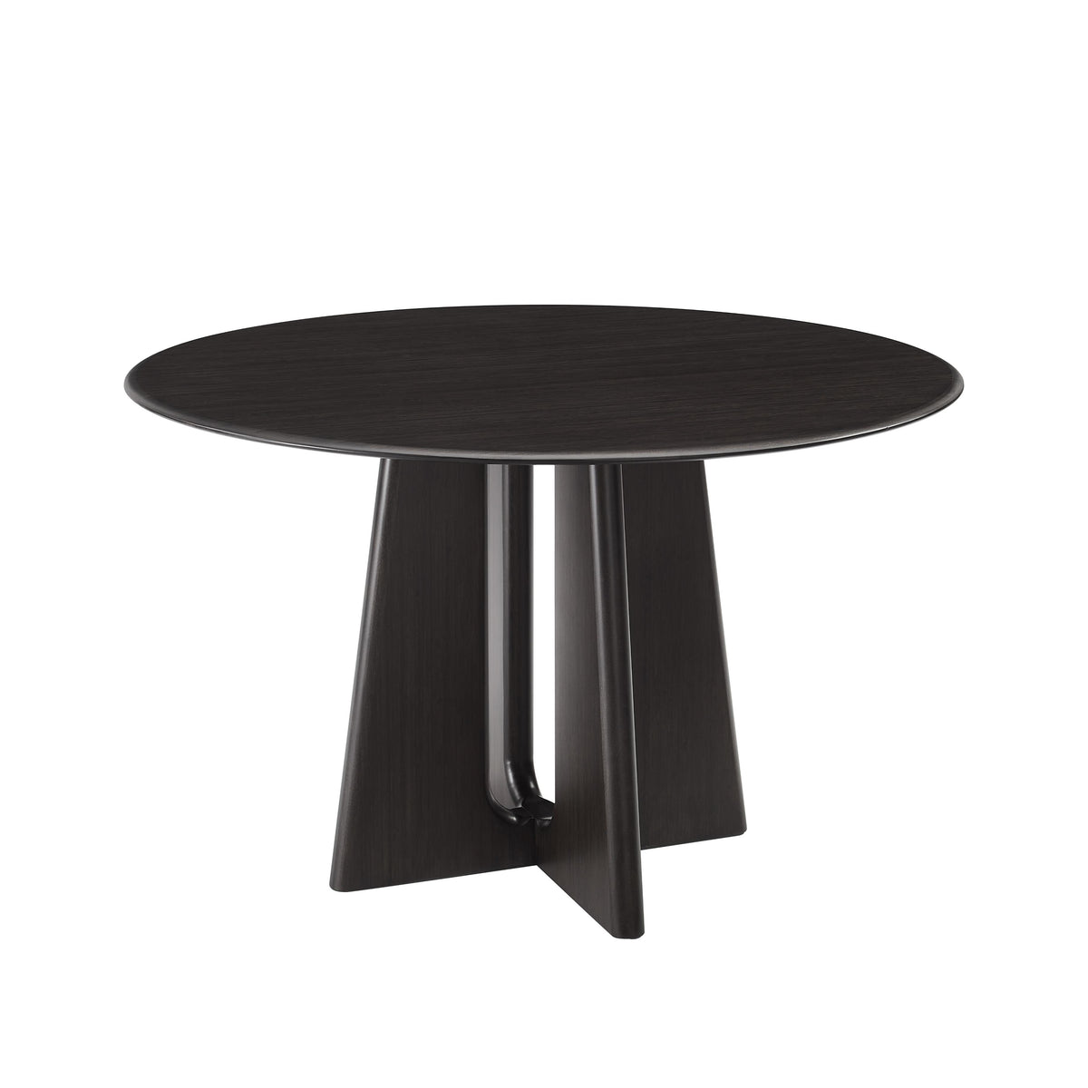 Greenington Luna 48” Round Table In Caviar/Wheat