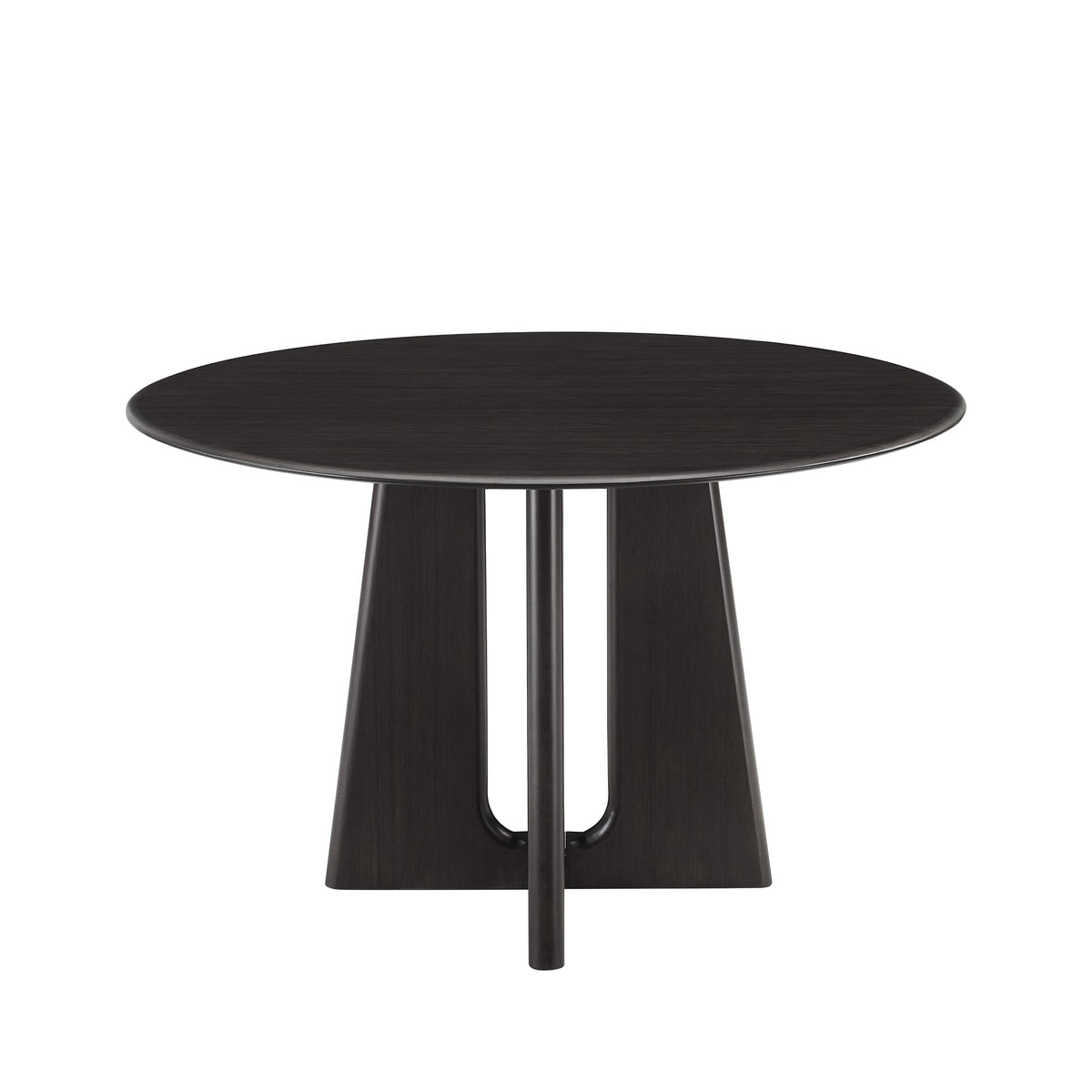 Greenington Luna 48” Round Table In Caviar/Wheat