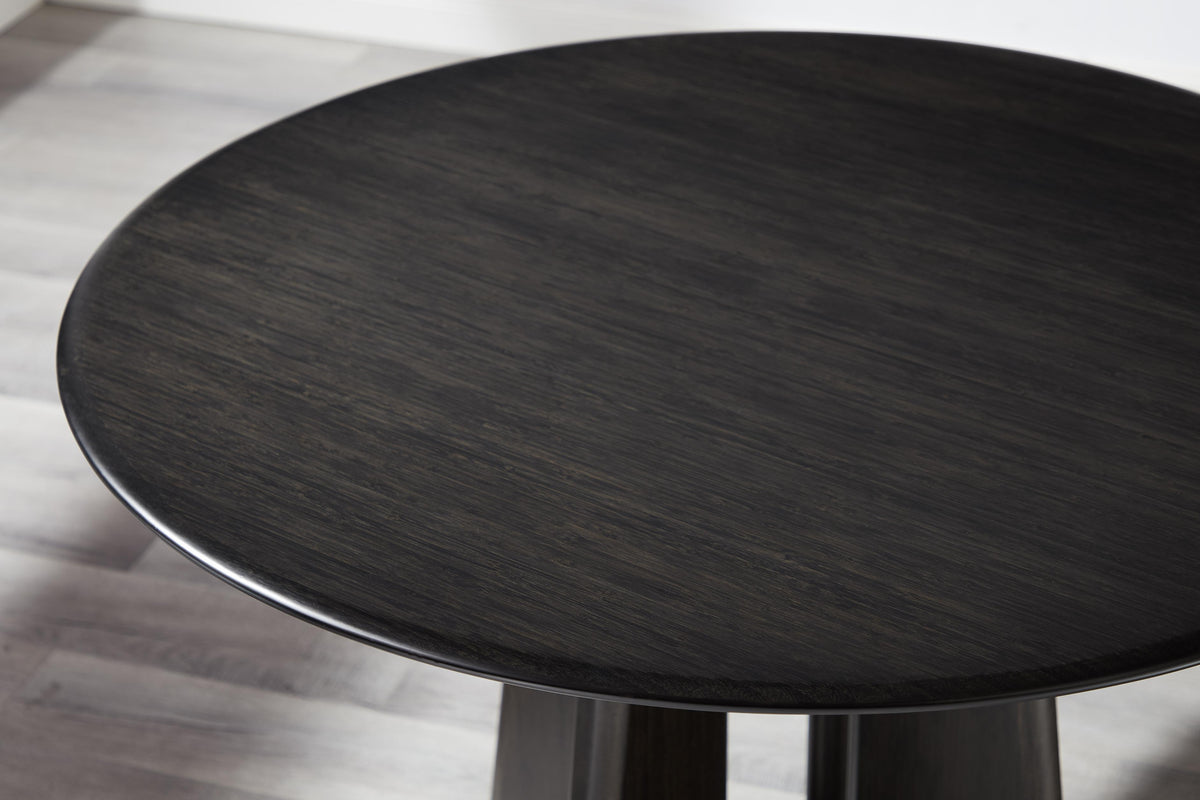 Greenington Luna 48” Round Table In Caviar/Wheat
