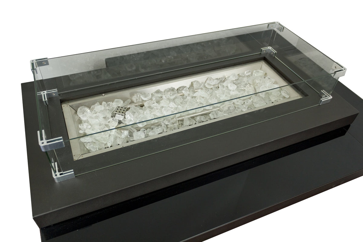 AZ Patio Heaters Two Tiered Firepit in Black Mocha - Covered / No Cover