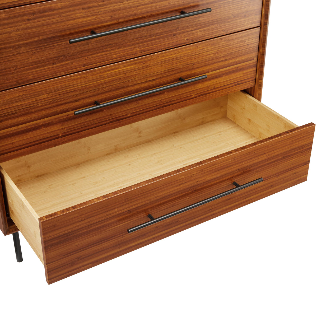 Greenington Taylor 5 Drawer Chest In Amber