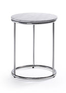 Woodstock Marketing Harden End Table Marble Top, End Tables, Steel, Indoor