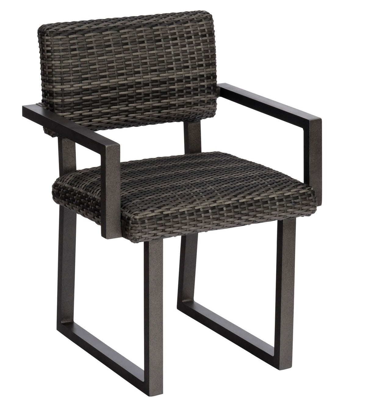 Woodard Harper Dining Armchair, Default Title, Garden Chairs, Dining Chairs, Harper, Wicker, Dining Chairs, Curved, Outdoor