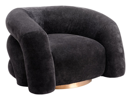 Havn Accent Chair in Black | Plush Deco Lounge Seating