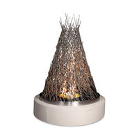 The Outdoor Plus The Hay Stack Fire Tower Stainless Steel, Liquid Propane, Low Voltage Electronic Ignition, Hay Stack, Stainless Steel, Outdoor