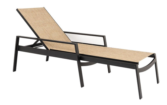 Woodard Hudson Sling Adjustable Chaise Lounge